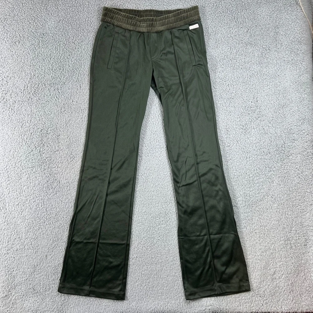 Baby Phat Women's Size S Green Velour Track Pants Athletic Flare Pants VTG NWT